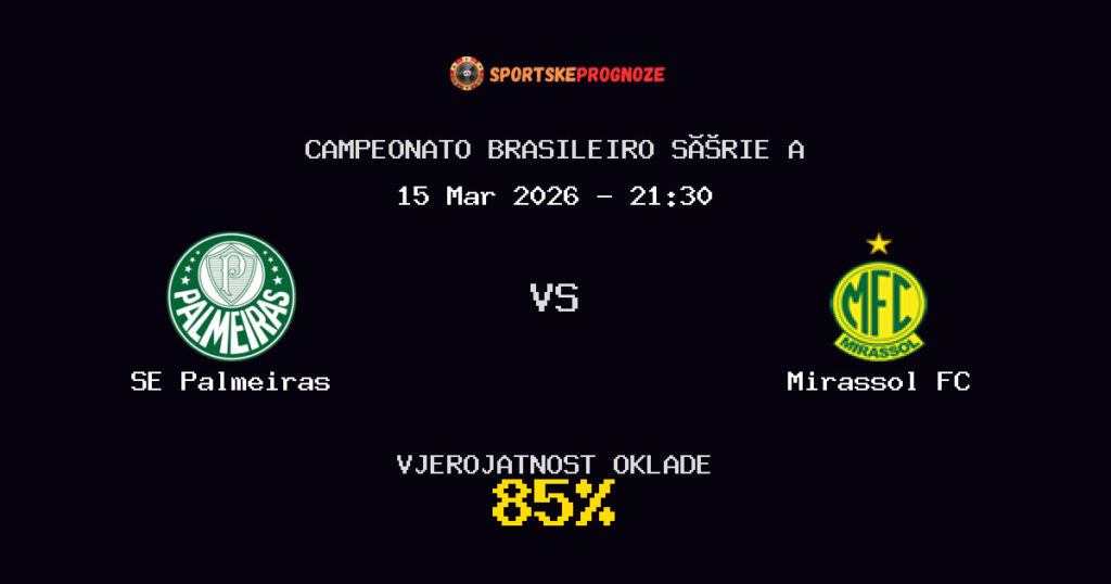 SE Palmeiras vs Mirassol FC Prognoza Utakmice - Campeonato Brasileiro Série A - Saveti Za Klađenje