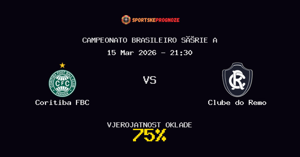 Coritiba FBC vs Clube do Remo Prognoza Utakmice - Campeonato Brasileiro Série A - Saveti Za Klađenje