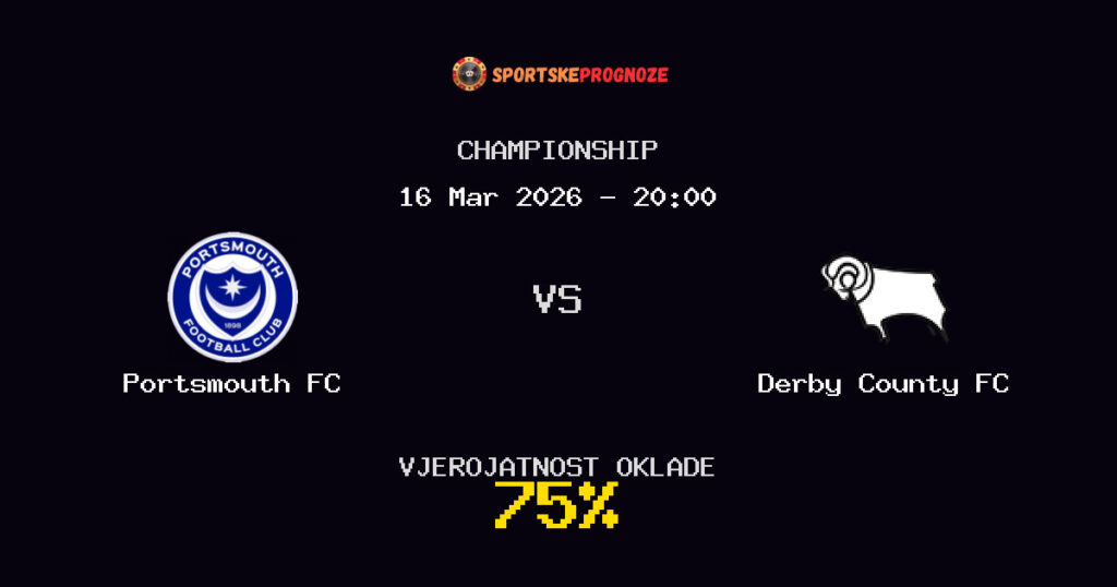 Portsmouth FC vs Derby County FC Prognoza Utakmice - Championship - Saveti Za Klađenje