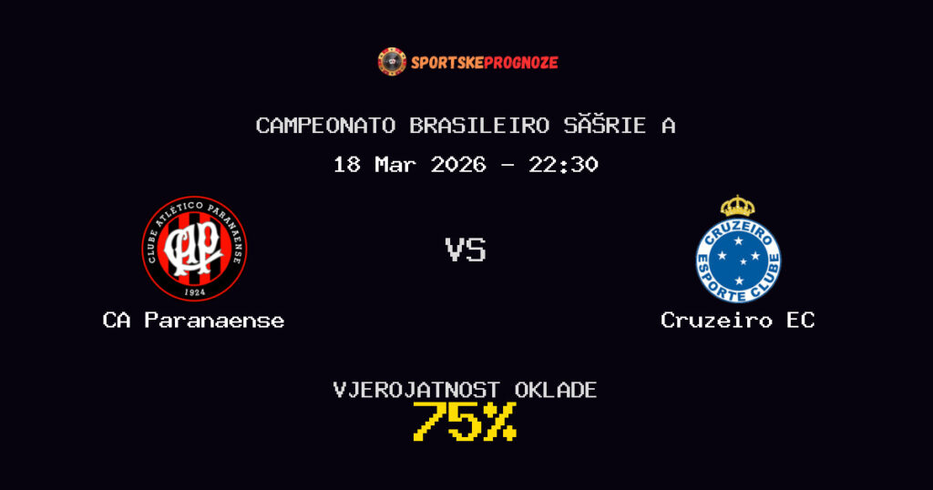 CA Paranaense vs Cruzeiro EC Prognoza Utakmice - Campeonato Brasileiro Série A - Saveti Za Klađenje