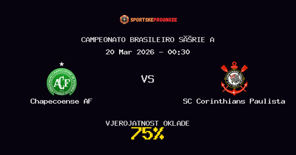 Chapecoense AF vs SC Corinthians Paulista Prognoza Utakmice - Campeonato Brasileiro Série A - Saveti Za Klađenje