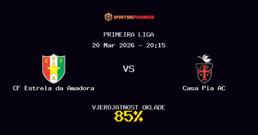 CF Estrela da Amadora vs Casa Pia AC Prognoza Utakmice - Primeira Liga - Saveti Za Klađenje