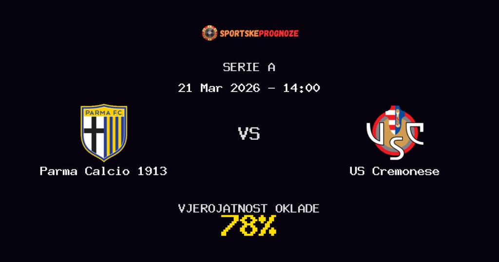 Parma Calcio 1913 vs US Cremonese Prognoza Utakmice - Serie A - Saveti Za Klađenje