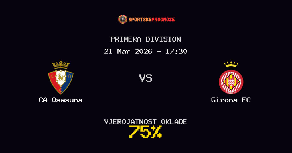 CA Osasuna vs Girona FC Prognoza Utakmice - Primera Division - Saveti Za Klađenje