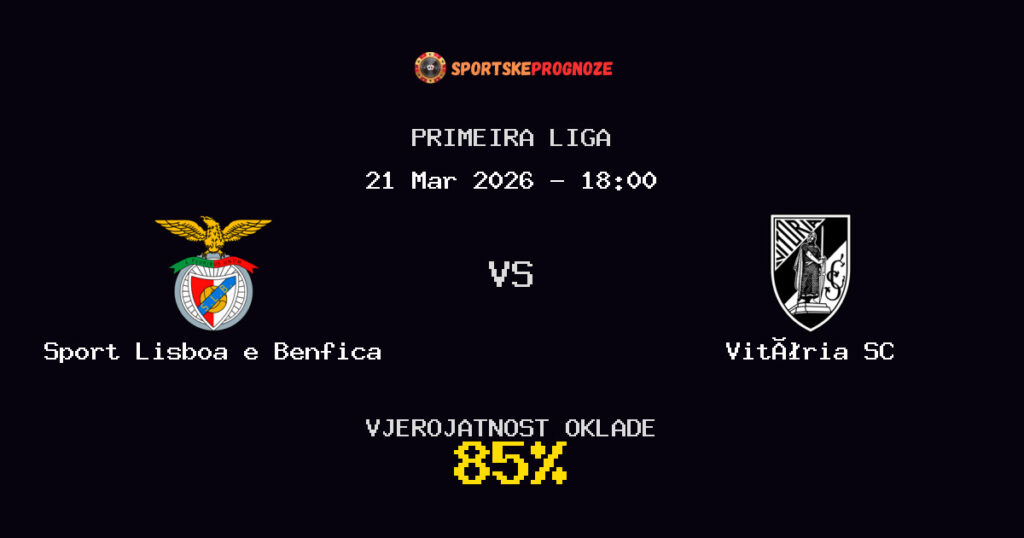 Sport Lisboa e Benfica vs Vitória SC Prognoza Utakmice - Primeira Liga - Saveti Za Klađenje