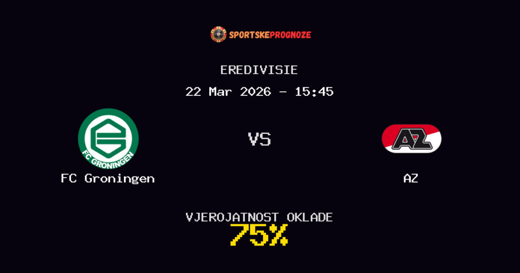 FC Groningen vs AZ Prognoza Utakmice - Eredivisie - Saveti Za Klađenje