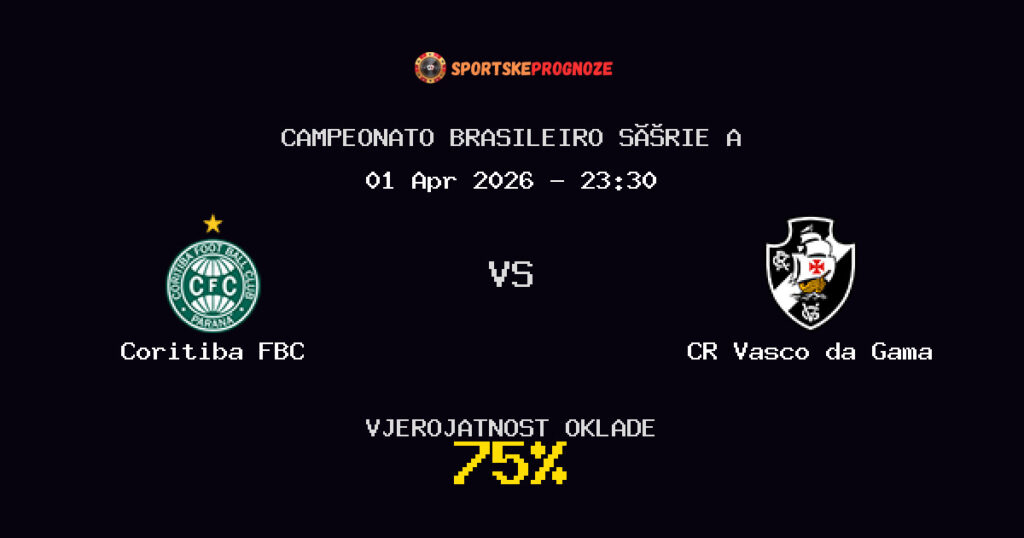 Coritiba FBC vs CR Vasco da Gama Prognoza Utakmice - Campeonato Brasileiro Série A - Saveti Za Klađenje