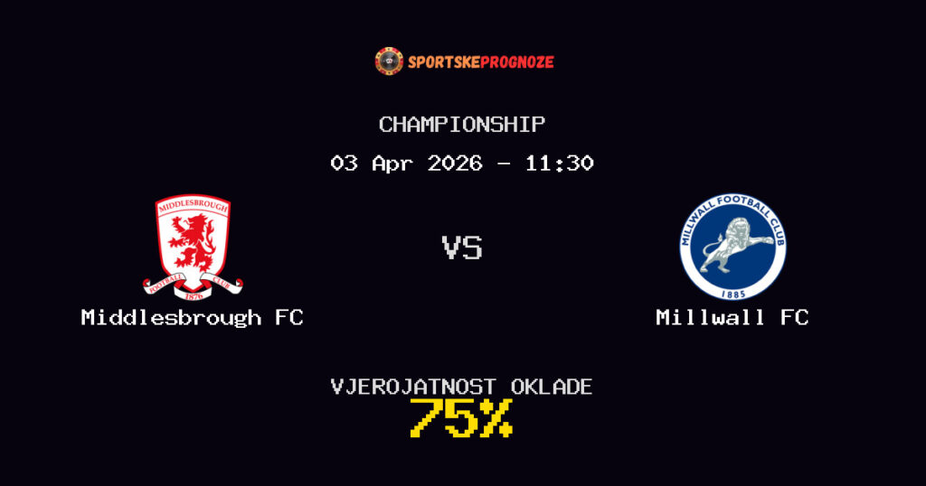 Middlesbrough FC vs Millwall FC Prognoza Utakmice - Championship - Saveti Za Klađenje