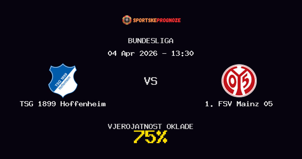 TSG 1899 Hoffenheim vs 1. FSV Mainz 05 Prognoza Utakmice - Bundesliga - Saveti Za Klađenje