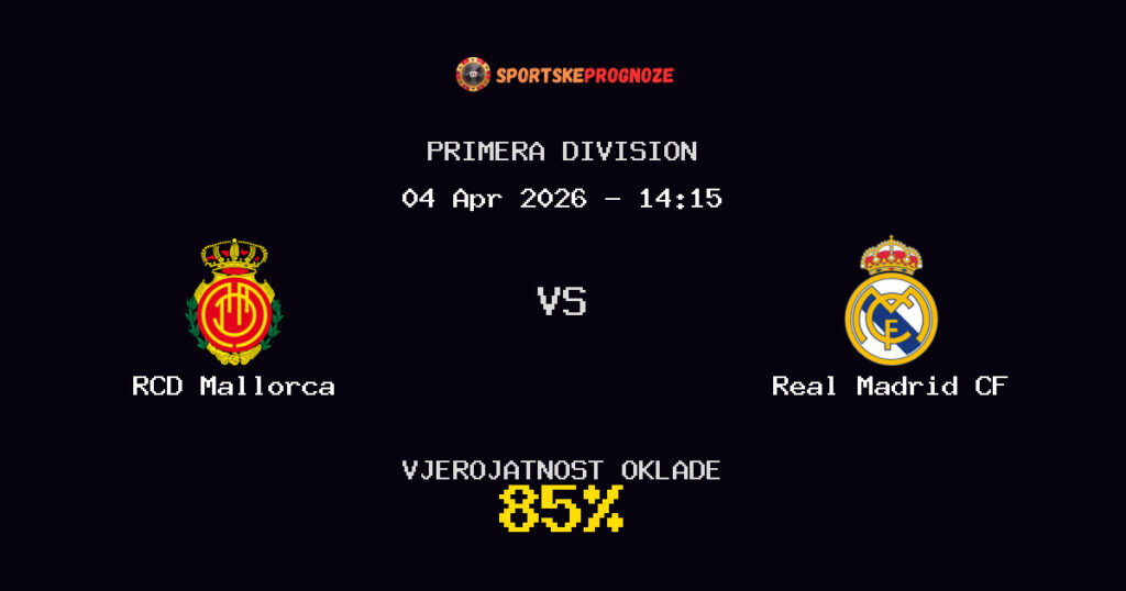 RCD Mallorca vs Real Madrid CF Prognoza Utakmice - Primera Division - Saveti Za Klađenje