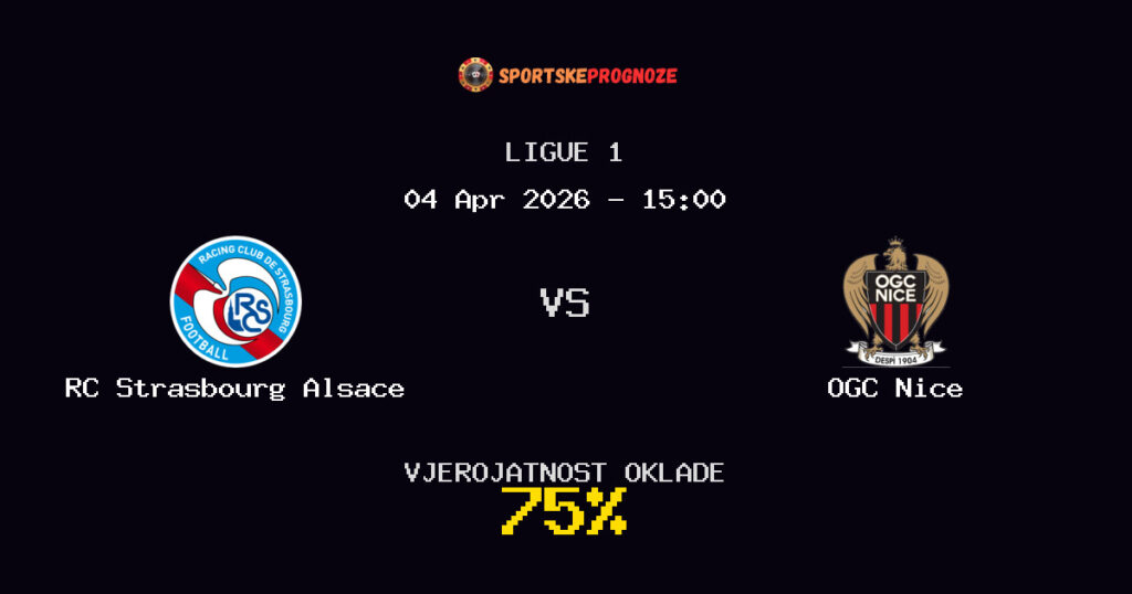 RC Strasbourg Alsace vs OGC Nice Prognoza Utakmice - Ligue 1 - Saveti Za Klađenje