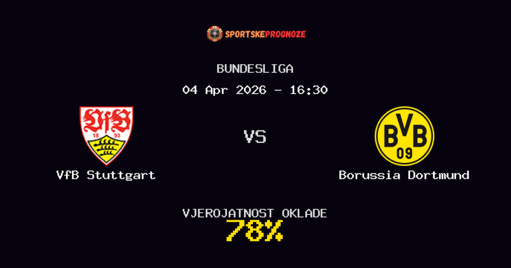 VfB Stuttgart vs Borussia Dortmund Prognoza Utakmice - Bundesliga - Saveti Za Klađenje