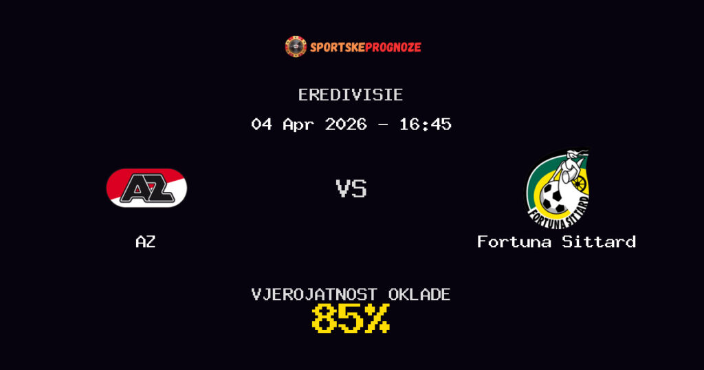 AZ vs Fortuna Sittard Prognoza Utakmice - Eredivisie - Saveti Za Klađenje