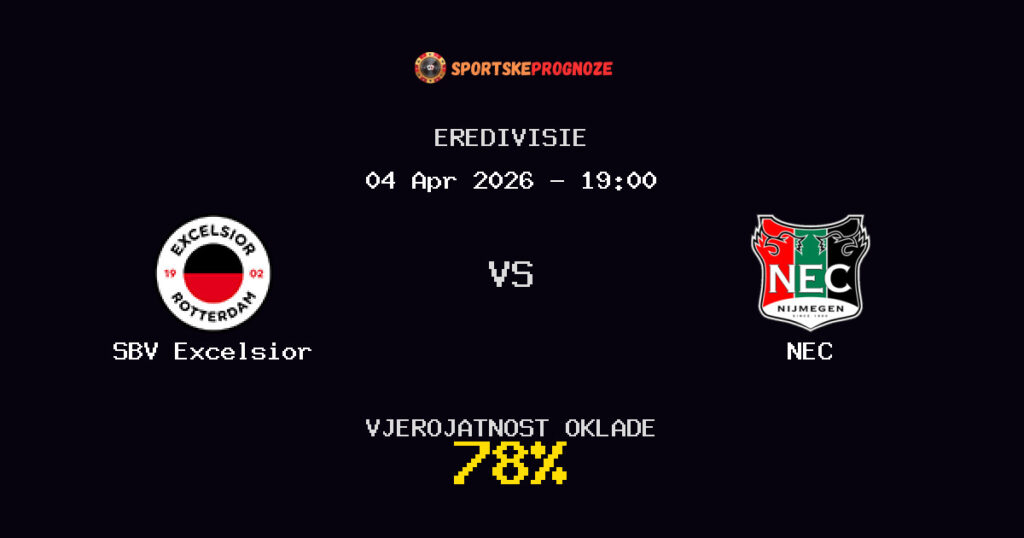 SBV Excelsior vs NEC Prognoza Utakmice - Eredivisie - Saveti Za Klađenje
