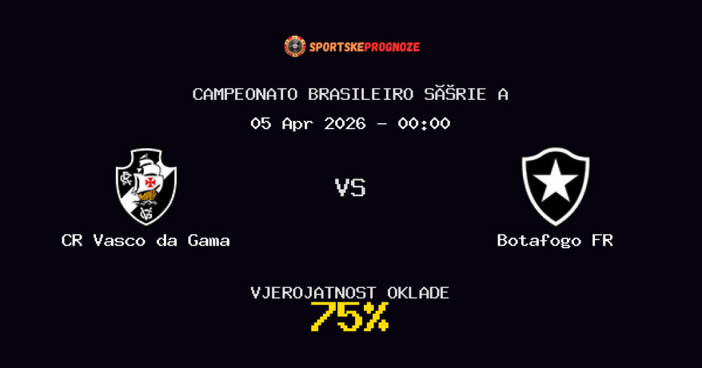 CR Vasco da Gama vs Botafogo FR Prognoza Utakmice - Campeonato Brasileiro Série A - Saveti Za Klađenje