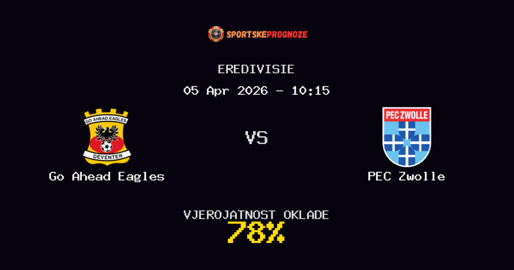 Go Ahead Eagles vs PEC Zwolle Prognoza Utakmice - Eredivisie - Saveti Za Klađenje