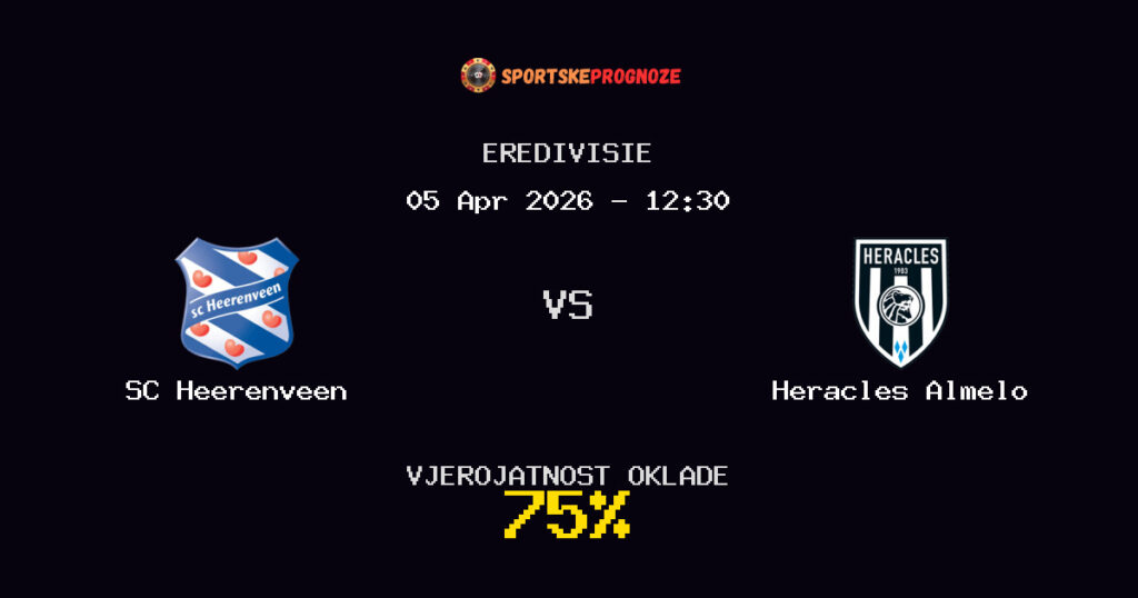SC Heerenveen vs Heracles Almelo Prognoza Utakmice - Eredivisie - Saveti Za Klađenje