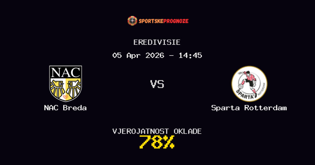 NAC Breda vs Sparta Rotterdam Prognoza Utakmice - Eredivisie - Saveti Za Klađenje