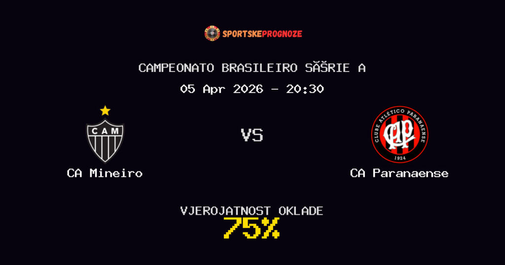 CA Mineiro vs CA Paranaense Prognoza Utakmice - Campeonato Brasileiro Série A - Saveti Za Klađenje