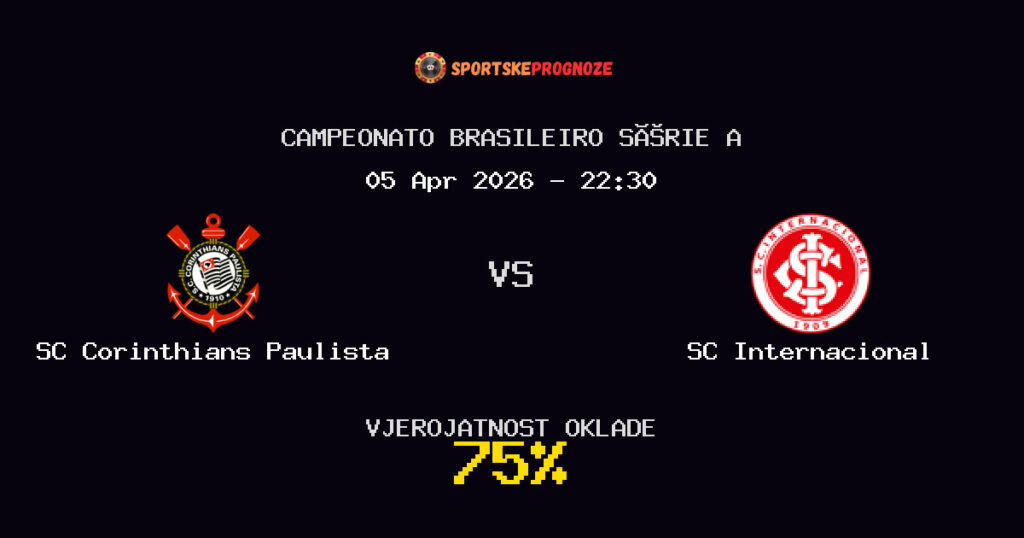 SC Corinthians Paulista vs SC Internacional Prognoza Utakmice - Campeonato Brasileiro Série A - Saveti Za Klađenje