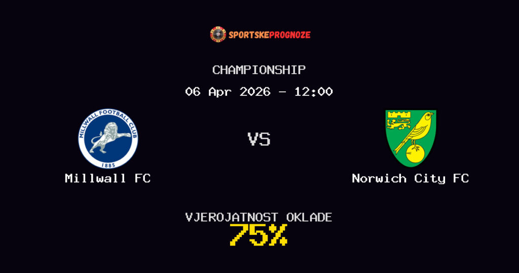 Millwall FC vs Norwich City FC Prognoza Utakmice - Championship - Saveti Za Klađenje