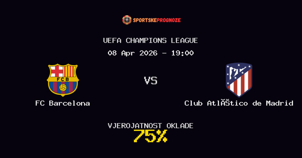 FC Barcelona vs Club Atlético de Madrid Prognoza Utakmice - UEFA Champions League - Saveti Za Klađenje
