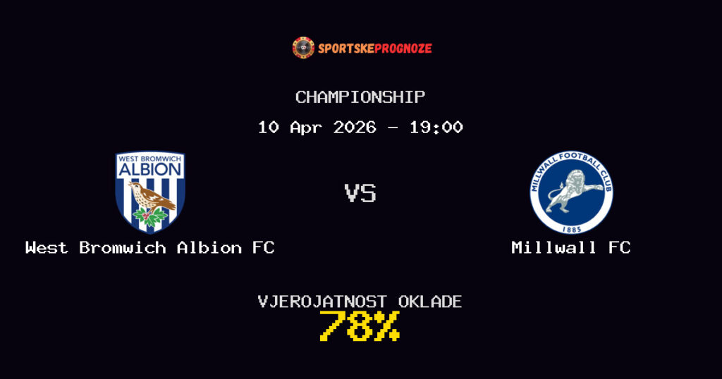 West Bromwich Albion FC vs Millwall FC Prognoza Utakmice - Championship - Saveti Za Klađenje