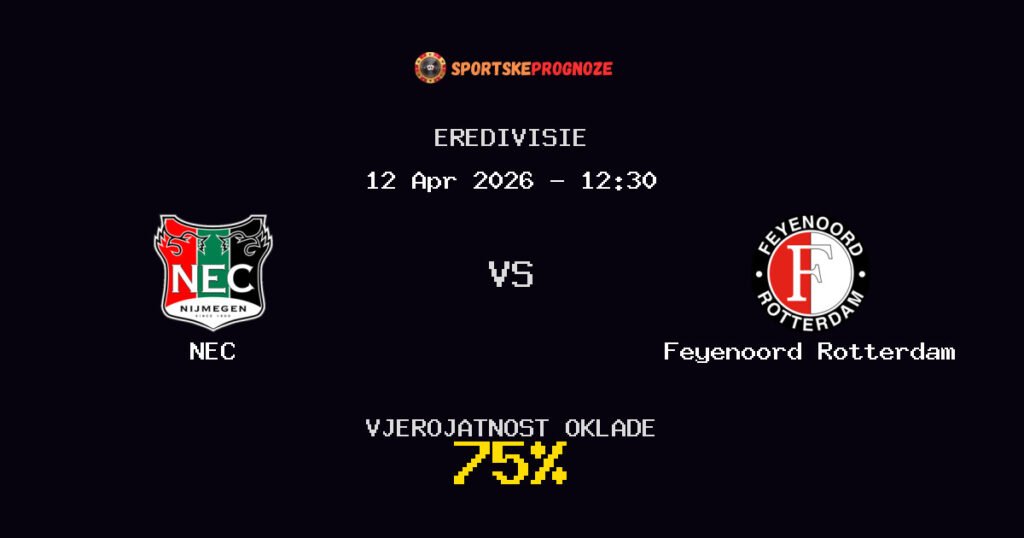 NEC vs Feyenoord Rotterdam Prognoza Utakmice - Eredivisie - Saveti Za Klađenje
