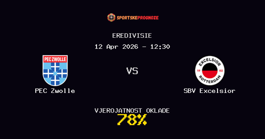 PEC Zwolle vs SBV Excelsior Prognoza Utakmice - Eredivisie - Saveti Za Klađenje