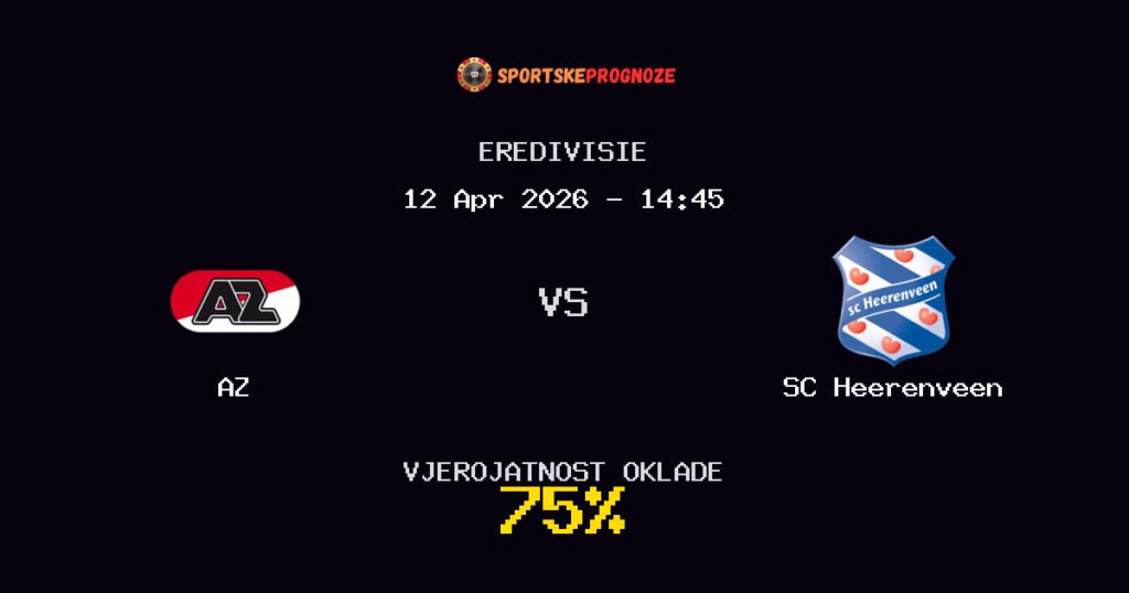 AZ vs SC Heerenveen Prognoza Utakmice - Eredivisie - Saveti Za Klađenje