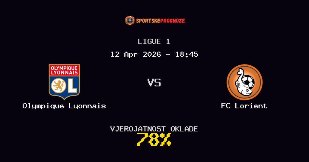 Olympique Lyonnais vs FC Lorient Prognoza Utakmice - Ligue 1 - Saveti Za Klađenje