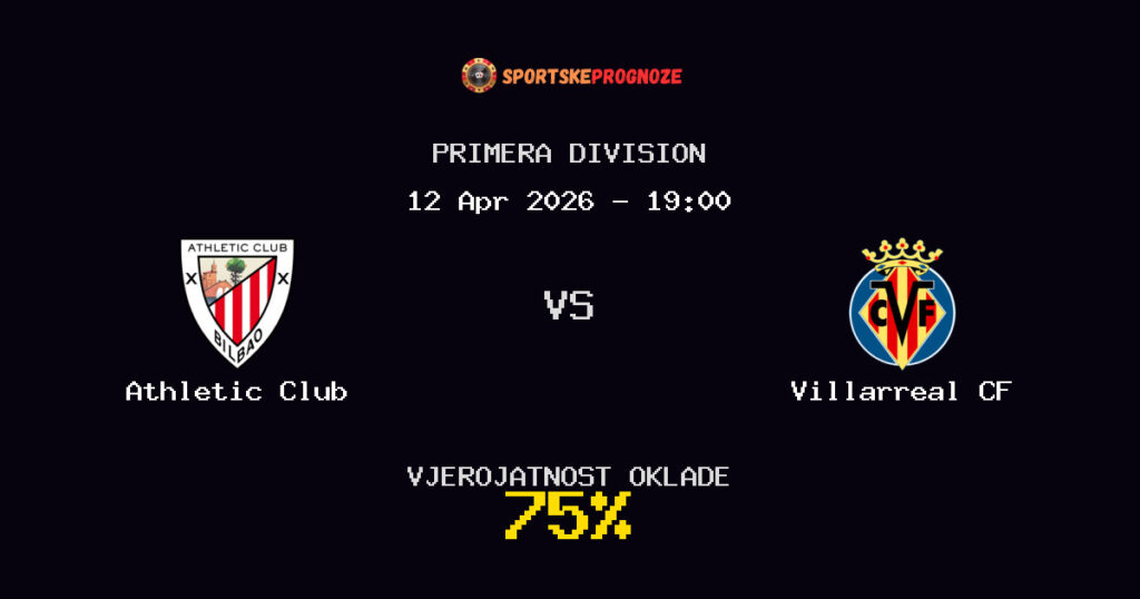 Athletic Club vs Villarreal CF Prognoza Utakmice - Primera Division - Saveti Za Klađenje