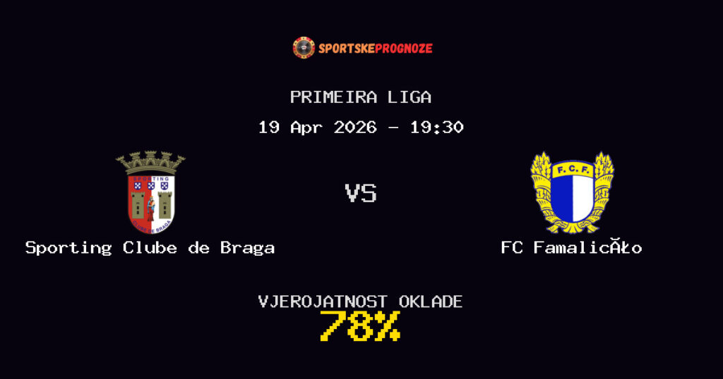 Sporting Clube de Braga vs FC Famalicão Prognoza Utakmice - Primeira Liga - Saveti Za Klađenje
