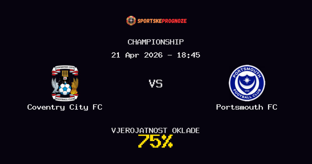 Coventry City FC vs Portsmouth FC Prognoza Utakmice - Championship - Saveti Za Klađenje