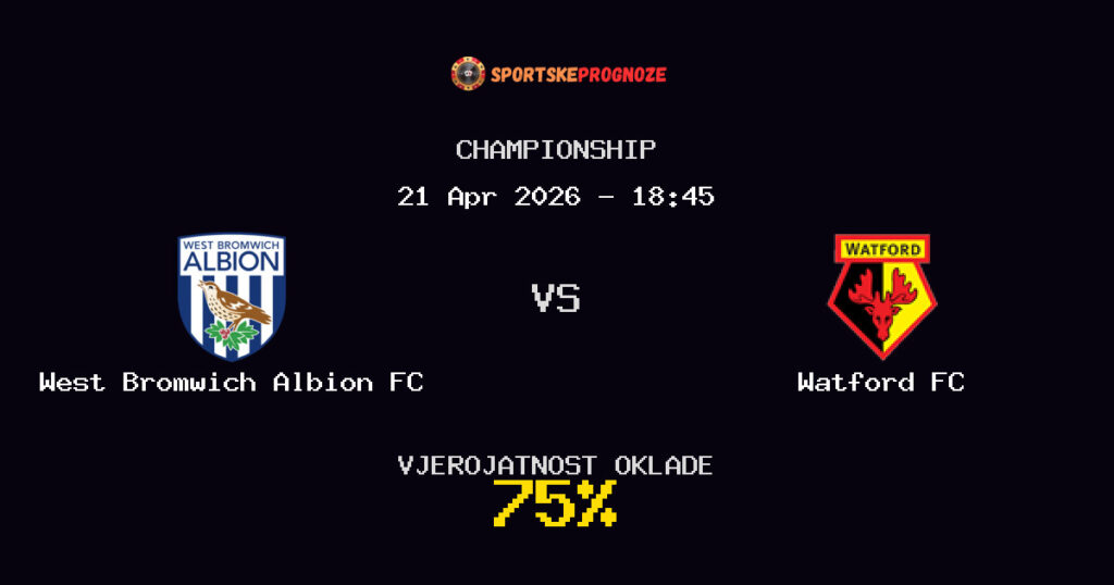 West Bromwich Albion FC vs Watford FC Prognoza Utakmice - Championship - Saveti Za Klađenje