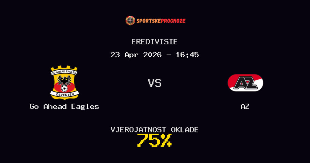 Go Ahead Eagles vs AZ Prognoza Utakmice - Eredivisie - Saveti Za Klađenje
