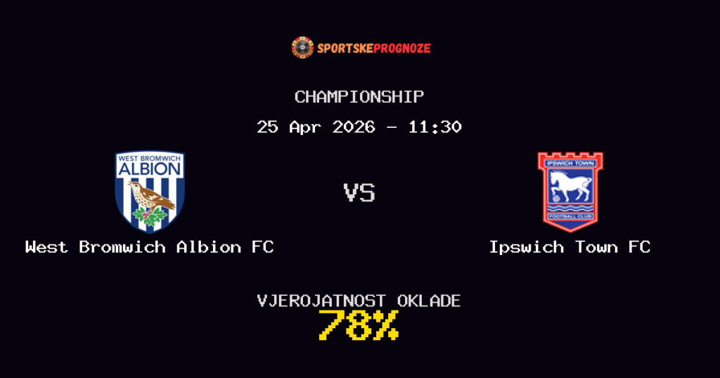 West Bromwich Albion FC vs Ipswich Town FC Prognoza Utakmice - Championship - Saveti Za Klađenje