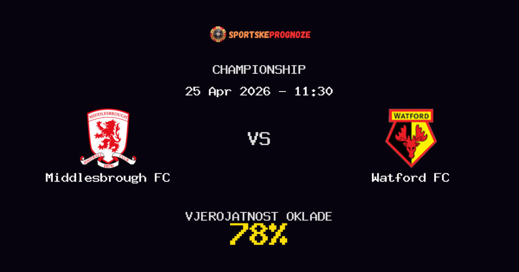 Middlesbrough FC vs Watford FC Prognoza Utakmice - Championship - Saveti Za Klađenje