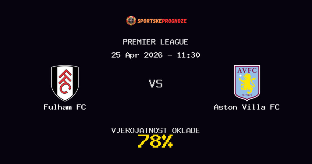 Fulham FC vs Aston Villa FC Prognoza Utakmice - Premier League - Saveti Za Klađenje