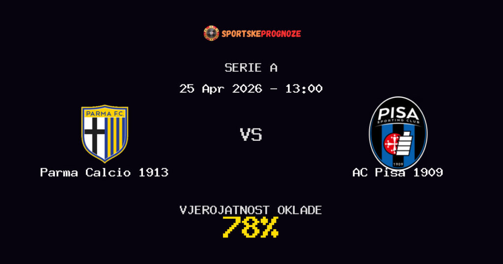 Parma Calcio 1913 vs AC Pisa 1909 Prognoza Utakmice - Serie A - Saveti Za Klađenje