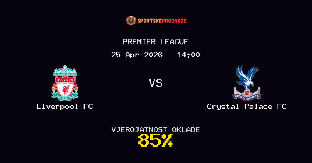 Liverpool FC vs Crystal Palace FC Prognoza Utakmice - Premier League - Saveti Za Klađenje