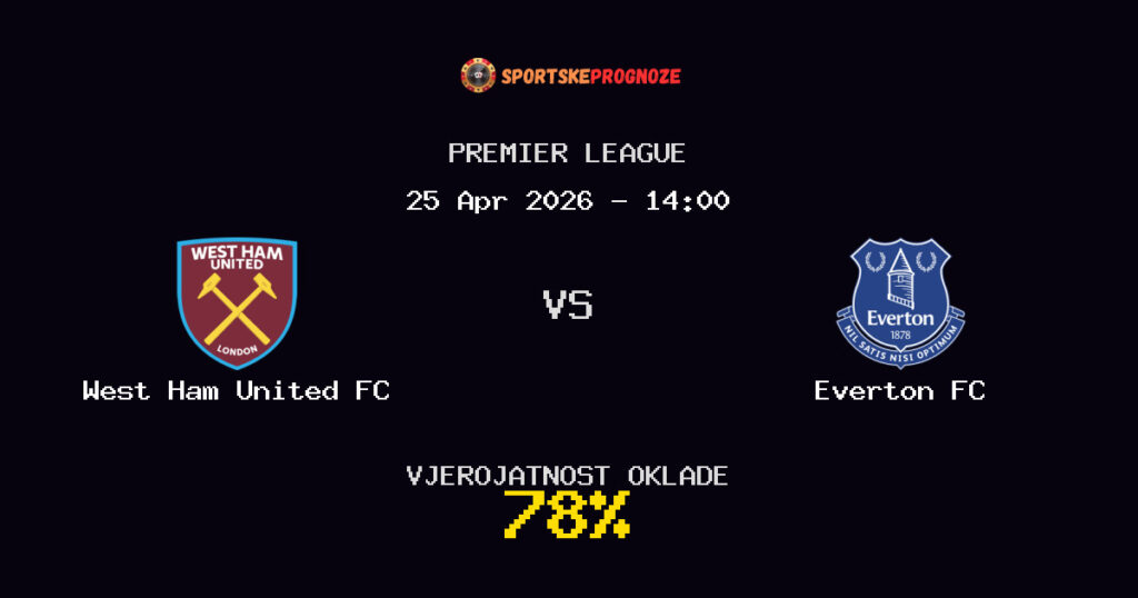 West Ham United FC vs Everton FC Prognoza Utakmice - Premier League - Saveti Za Klađenje