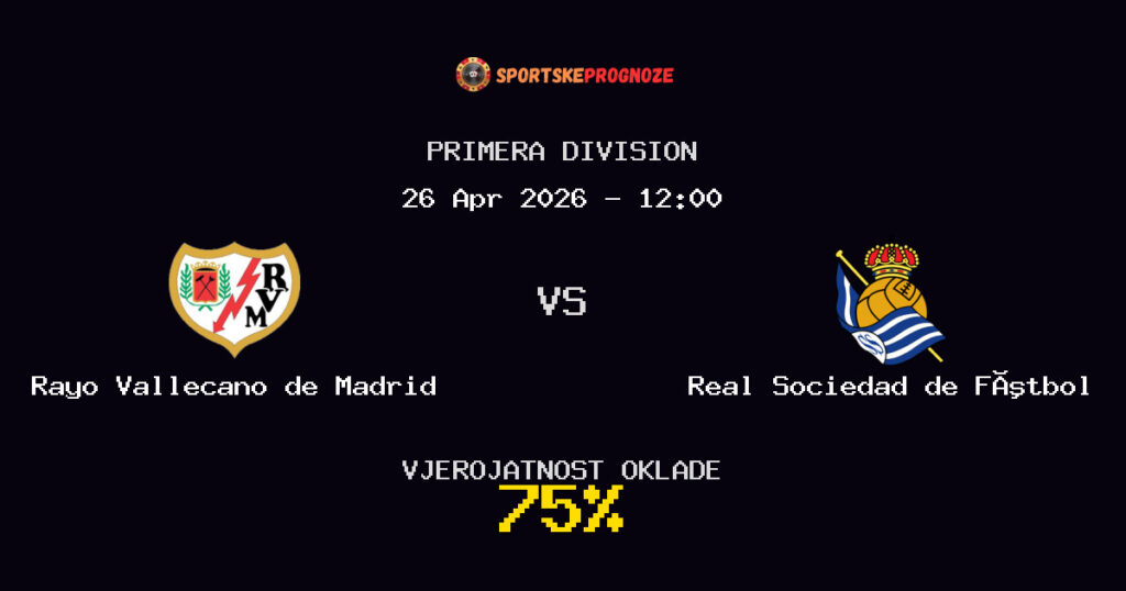 Rayo Vallecano de Madrid vs Real Sociedad de Fútbol Prognoza Utakmice - Primera Division - Saveti Za Klađenje