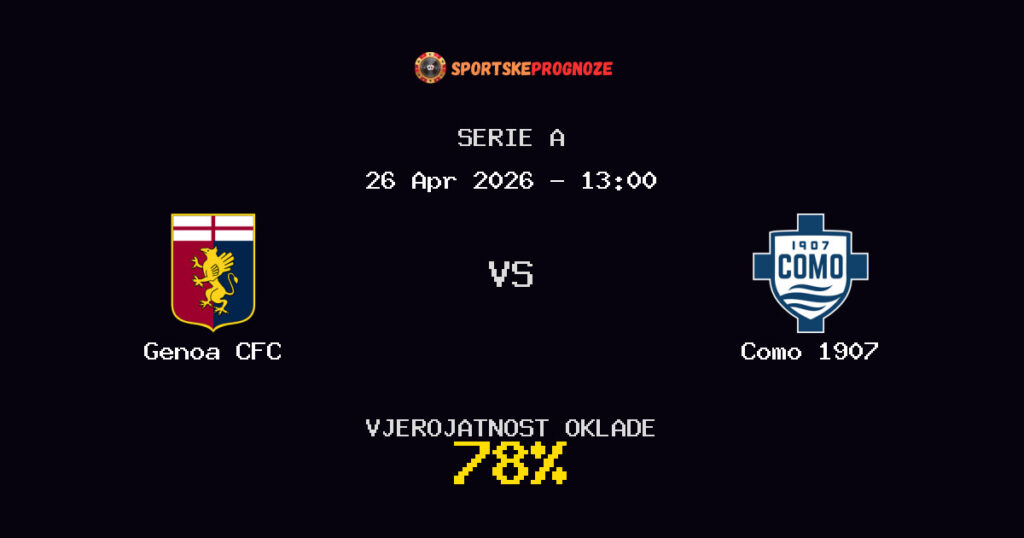 Genoa CFC vs Como 1907 Prognoza Utakmice - Serie A - Saveti Za Klađenje