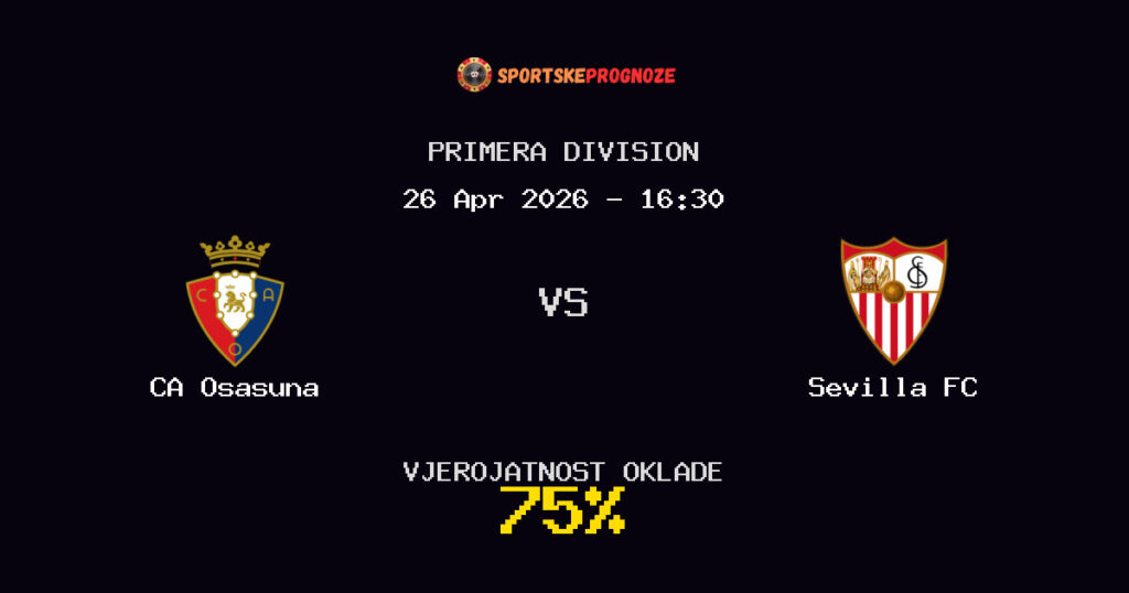 CA Osasuna vs Sevilla FC Prognoza Utakmice - Primera Division - Saveti Za Klađenje