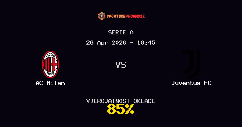 AC Milan vs Juventus FC Prognoza Utakmice - Serie A - Saveti Za Klađenje