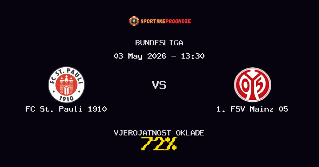 FC St. Pauli 1910 vs 1. FSV Mainz 05 Predviđanje Utakmice - Bundesliga - Savjeti za Klađenje