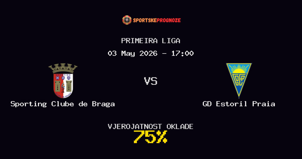 Sporting Clube de Braga vs GD Estoril Praia Predviđanje Utakmice - Primeira Liga - Savjeti za Klađenje