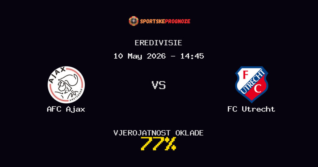 AFC Ajax vs FC Utrecht Predviđanje Utakmice - Eredivisie - Savjeti za Klađenje