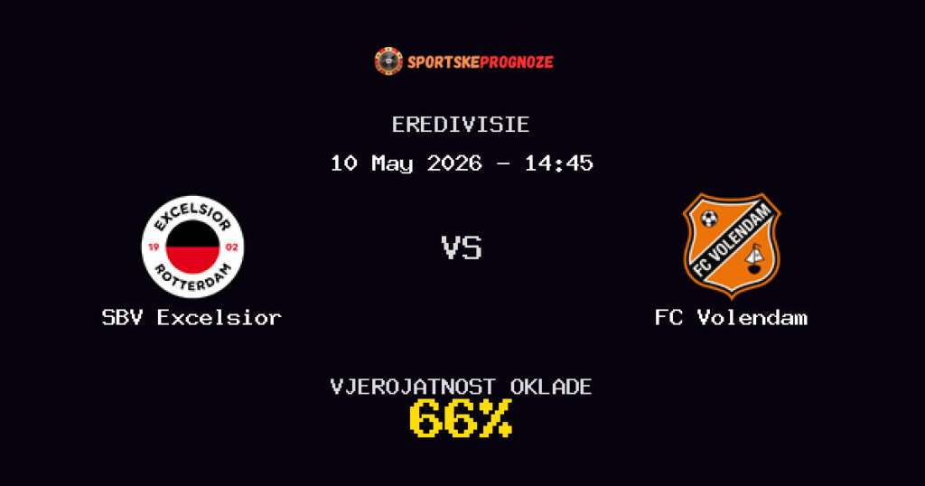 SBV Excelsior vs FC Volendam Predviđanje Utakmice - Eredivisie - Savjeti za Klađenje